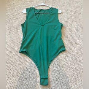 V neck body suit